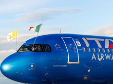 The flights for Pope Leo XIV’s first apostolic journey are taking place aboard an ITA Airways Airbus A320neo, one of thousands of Airbus planes affected by a computer issue, Saturday, Nov. 29, 2025.