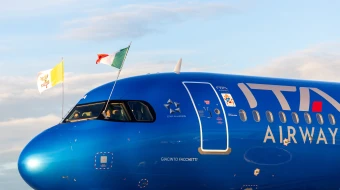 The flights for Pope Leo XIV's first apostolic journey are taking place aboard an ITA Airways Airbus A320neo, one of thousands of Airbus planes affected by a computer issue, Saturday, Nov. 29, 2025.