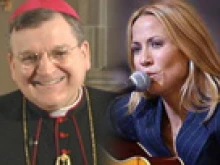 Archbishop Raymond Burke and singer Sheryl Crow