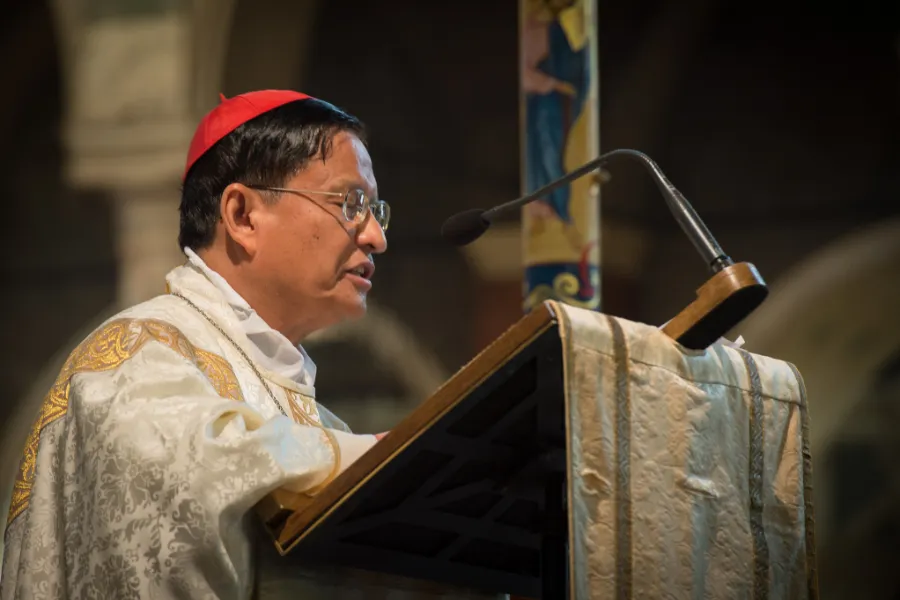 Cardinal Charles Maung Bo preaching at Westminster Cathedral in London, England, May 12, 2016. Credit: Mazur/catholicnews.org.uk.?w=200&h=150