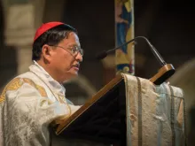 Cardinal Charles Maung Bo preaching at Westminster Cathedral in London, England, May 12, 2016. Credit: Mazur/catholicnews.org.uk.