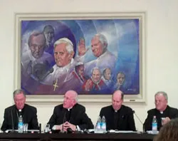 Cardinal Brady and the other Irish bishops at the Tuesday afternoon press conference.?w=200&h=150