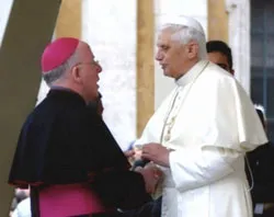 Bishop John McAreavey at a previous meeting with Pope Benedict?w=200&h=150