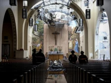 The fire that devastated St. Joseph's sanctuary was primarily concentrated in the roof.