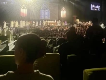 Thousands of young pilgrims gather for the closing Mass of the Australian Catholic Youth Festival at the Melbourne Convention and Exhibition Centre on Tuesday, Dec. 2, 2025.