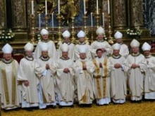 Bishops of the US Northwest at St. Mary Major during the Region XII Mass in Rome on April 24, 2012.