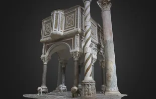 3D model of the Sessa Aurunca Cathedral, Italy. 