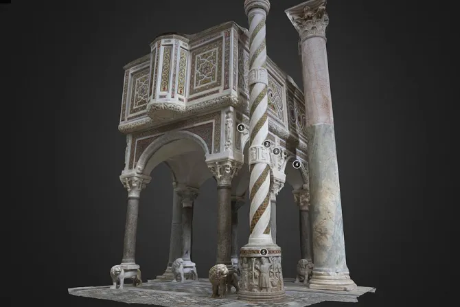 3D model of the Sessa Aurunca Cathedral Italy 3 Credit Jan Bentz CNA 6 5 15
