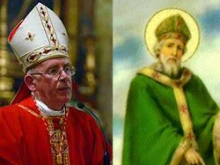 Cardinal Sean Brady and St. Patrick.