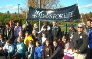 Participants from the 40 Days for Life campaign in Augusta, Maine.   40daysforlife.com
