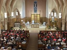 A confirmation Mass is held at St. Mary Parish on Saturday, Sept. 21, 2024, in Franklin, Massachusetts.