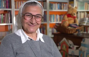 Sister Miranda Moltedo was the principal of Carlo’s elementary school when he was a student. Credit: EWTN News