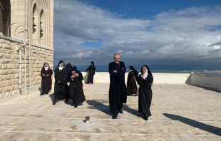 Patriarch Pierbattista Pizzaballa visits Stella Maris Monastery on Mount Carmel in Haifa, Israel. Photos: Latin Patriarchate of Jerusalem.