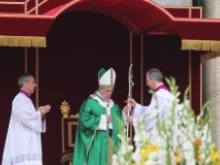 Pope Francis celebrates Mass Oct. 27. 