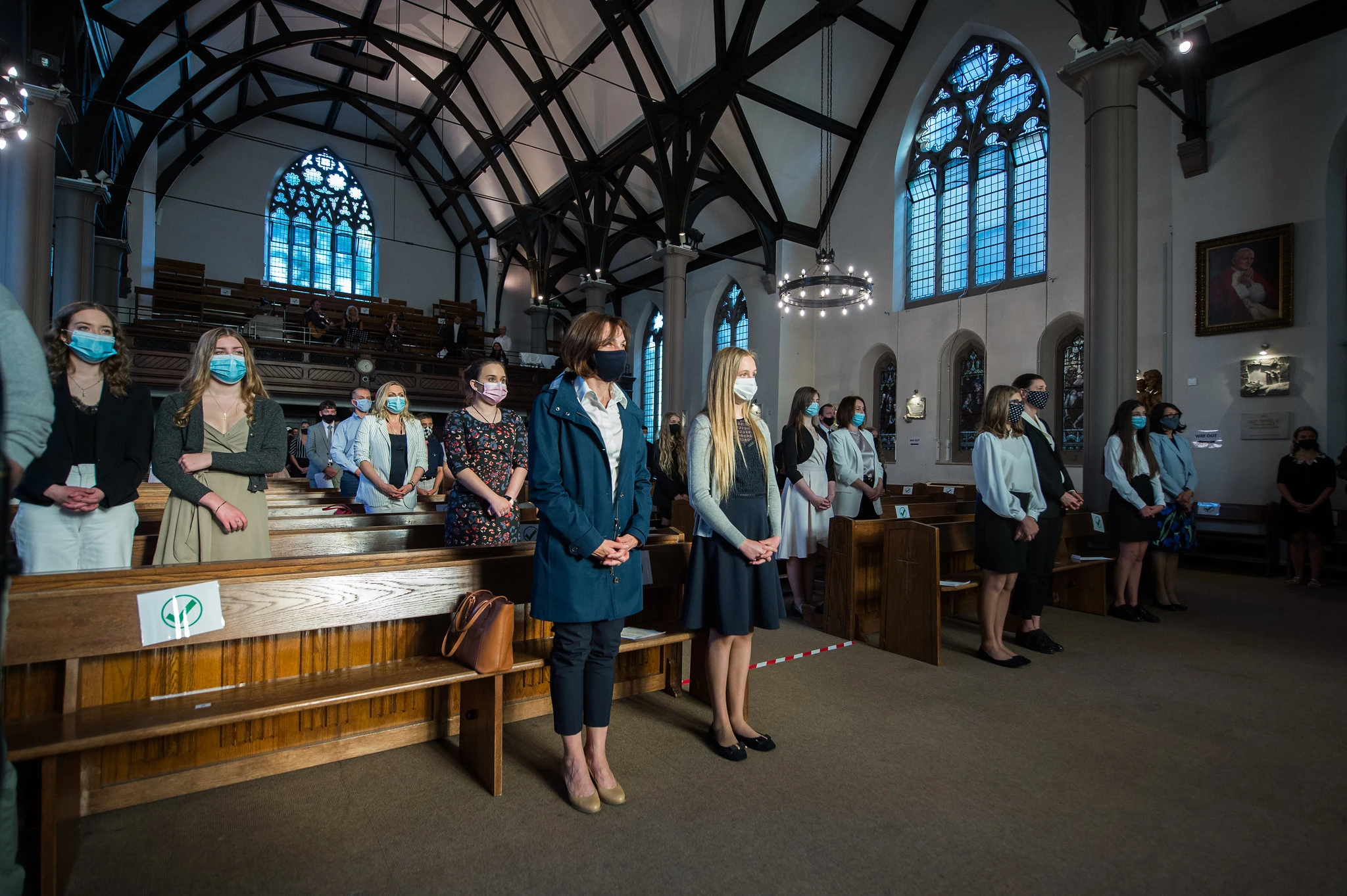Participants in a Confirmation Mass at Our Lady Mother of the Church in Ealing, Sept. 26, 2020. ?w=200&h=150