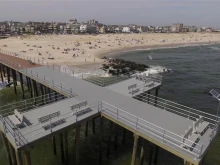 The Ocean Grove Camp Meeting Association raised $2 million to rebuild their pier after it was wrecked by Hurricane Sandy in 2012. It is in the shape of a cross to honor God.