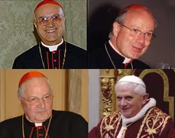 Cardinals Bertone, Schönborn and Sodano (top to bottom, left to right) as well as Pope Benedict.?w=200&h=150