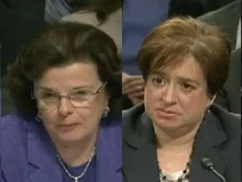 Sen. Diane Feinstein (D-Calif.) and Supreme Court nominee Elena Kagan.