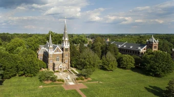 Mary Help of Christians Basilica on the campus of Belmont Abbey College.