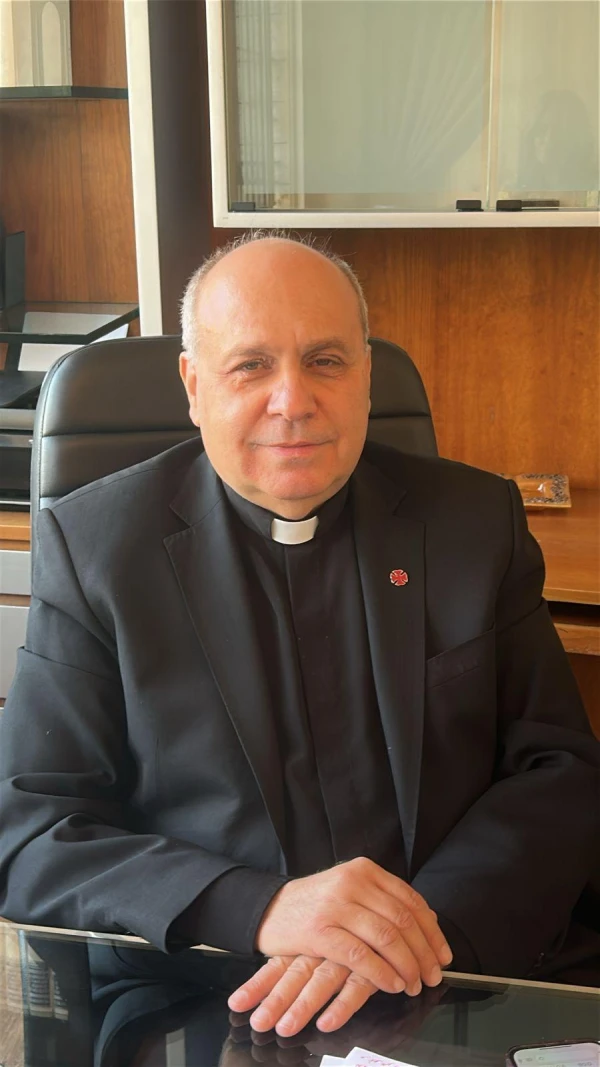 Father Maroun Moubarak, the superior of the School of the Apostles in Lebanon, explained that for his students, the visit of Pope Leo XIV represents a defining moment. Credit: Noelle El Hajj