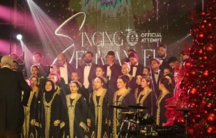 Christmas recital at the Sacred Hearts School in Kfardebian, Lebanon. Credit: Roumi El Hab
