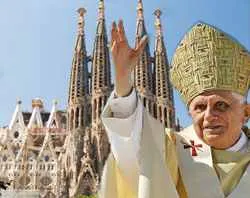 Pope Benedict XVI and Barcelona's Church of the Holy Family.?w=200&h=150