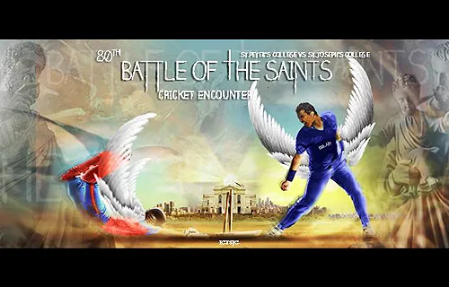 Banner for the 80th "Battle of the Saints" cricket match. ?w=200&h=150