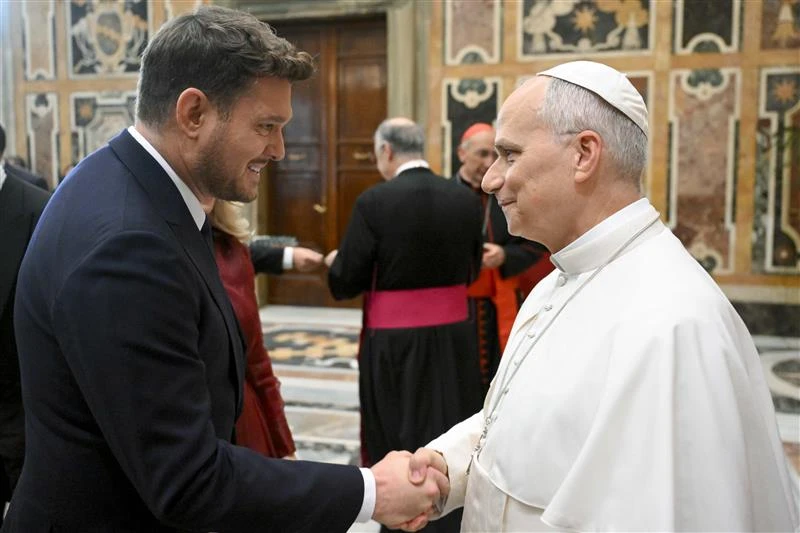 Michael Bublé calls meeting Pope Leo XIV ‘one of the greatest moments of my life’