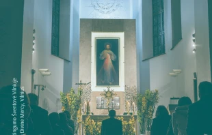 The original image of the Divine Mercy in Vilnius /   Vilnius Pilgrim Center