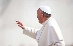 Pope Francis pictured on April 17, 2013. Mazur/catholicnews.org.uk.