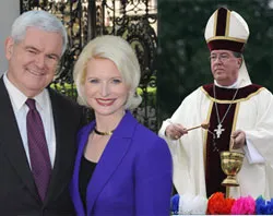 Newt and Callista Gingrich and Bishop Robert Baker?w=200&h=150