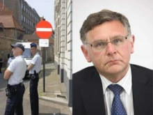 Belgian police and Attorney Fernand Keuleneer