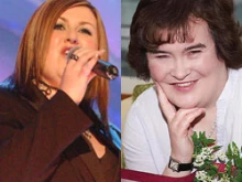Singing sensations Michelle McManus and Susan Boyle