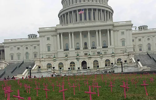 915 crosses placed in front of the Capitol to represent the 915 unborn babies aborted by Planned Parenthood every day. Photo Courtesy of Amanda Lord/SFLA.?w=200&h=150