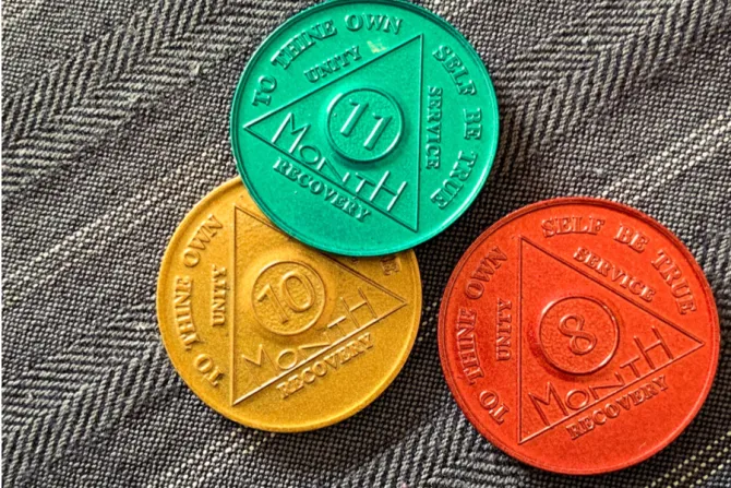 AA sobriety chips