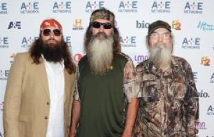 (L-R) Willie, Phil, and Si Robertson attend A&E Networks 2012 Upfront at Lincoln Center in New York City, May 9, 2012.   Jason Kempin/Getty Entertainment/Getty Images for A&E Networks.