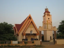 A Catholic church in Thakhek, Laos. 