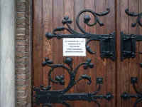 A Dutch church closed because of the global Coronavirus pandemic. 