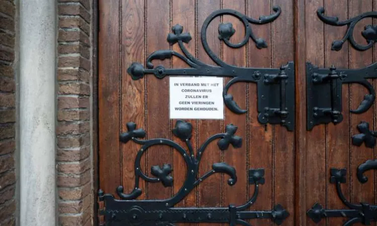 A Dutch church closed because of the global Coronavirus pandemic Credit  Jasper Suijtenshutterstock