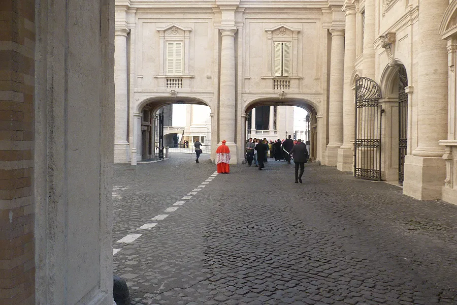 A cardinals walks through Vatican City after a consistory held Nov. 4, 2012. ?w=200&h=150
