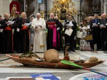 A ceremony for the opening of the Amazon synod at St. Peter's Basilica, Oct. 7, 2019. 