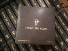 A picture of the MP3 players with religious material that Cheri Lomonte is sending to the troops. Photo by David Chen/Frontline Faith Project.