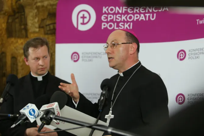 A press briefing by the Polish bishops conference held in Warsaw May 22 2019 Credit episkopatpl via Flickr CC BY NC SA 20