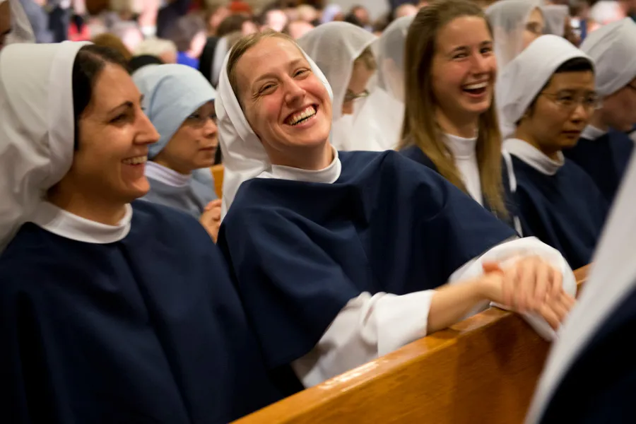 A religious sister at the Beatification of Sister Miriam Teresa Demjanovich at Sacred Heart Cathedral in Newark, N.J. on Oct. 4, 2014. ?w=200&h=150
