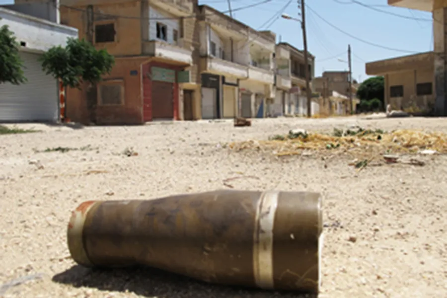 A shell in the street of Homs, Syria. ?w=200&h=150