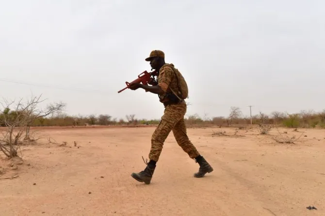 A soldier from Burkina Faso takes part in a training exercise near Ouagadougo Burkina Faso in April 2018 Credit Issouf Sanogo  AFP via Getty Images 