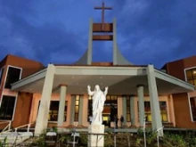 A statue of Christ is seen outside the new national Catholic seminary on the outskirts of Havana Nov. 3, 2010. 
