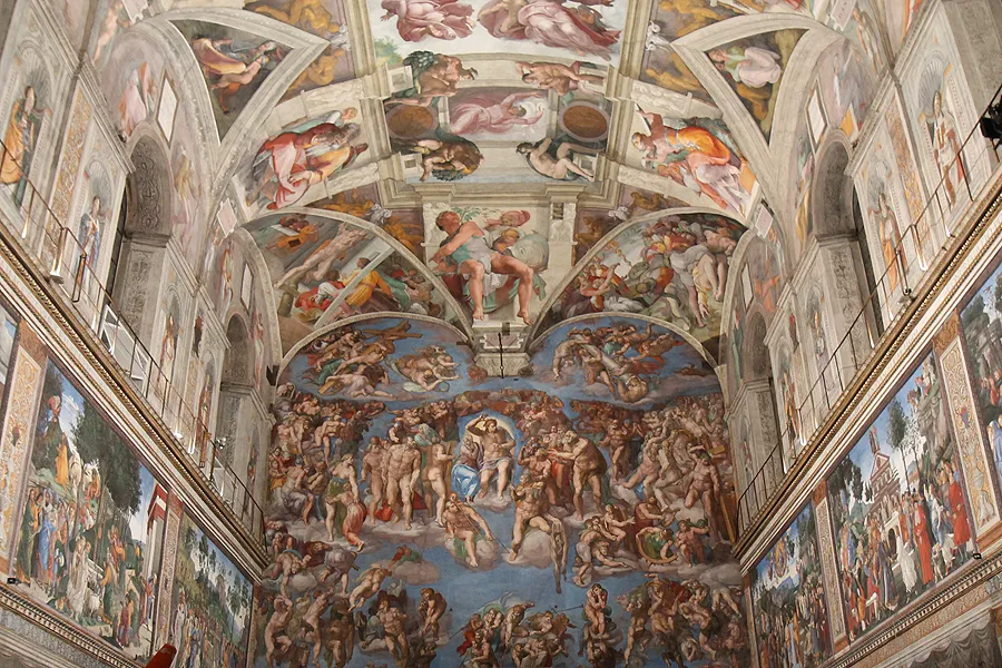    A view of Michelangelo's fresco of The Last Judgement inside the Vatican's Sistine Chapel on Oct. 29, 2014. ?w=200&h=150