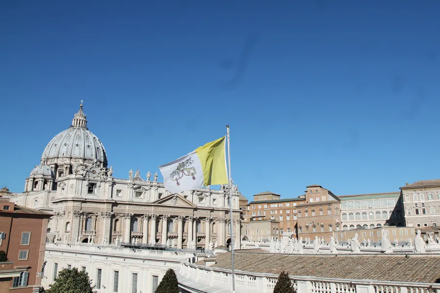 A view of St. Peter's Basilica from the Augustianum in Rome, Feb. 11, 2015. ?w=200&h=150