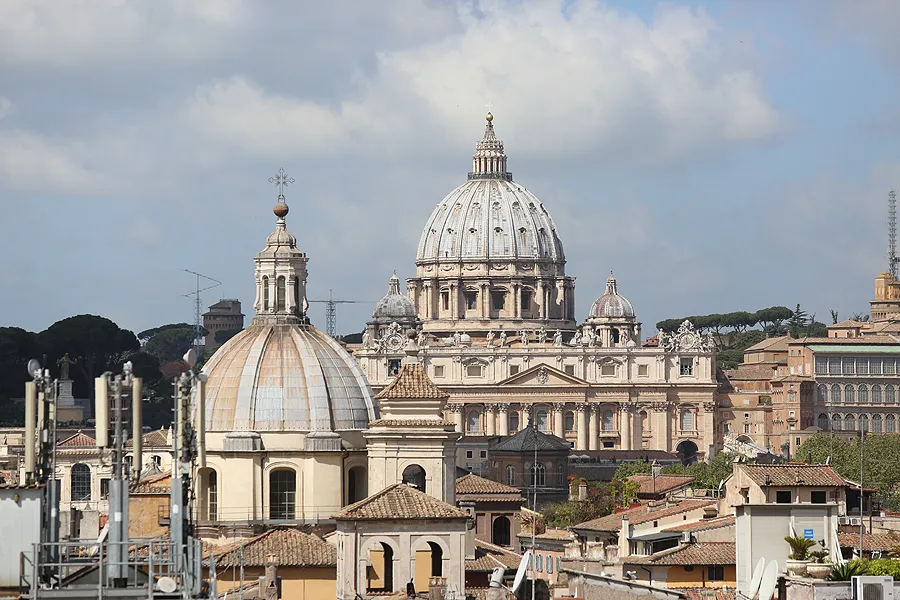 A view of St. Peter's Basilica from the Pontifical University of the Holy Cross, April 14, 2016. ?w=200&h=150